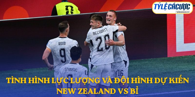 Thông tin đội hình dự kiến New Zealand vs Bỉ
