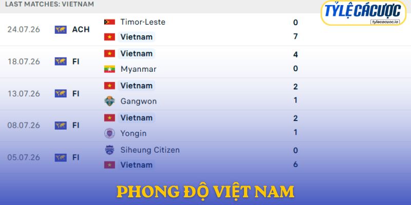 Phong độ Việt Nam